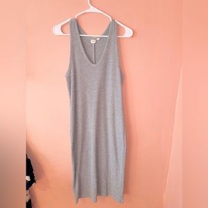 GAP Maternity Rib Midi Tank Dress/ Gray/ Medium
